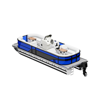 Fabrik preis Leisure Toon Ponton boot 8 Meter 150 PS Motor Aluminium