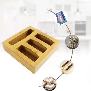 <b>Bamboo</b> Kitchen Organizer Storage Rack Rectangle Multifunction Food Storage <b>Container</b> Home Use - Product Image 5