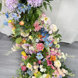 Fabbrica di Fiori Artificiali DKB, Vendita all'Ingrosso di Decorazioni Floreali per Matrimoni, Runner di Fiori Artificiali Colorati - Product Image 4