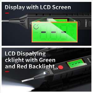 Alta Sensibilidade Mensurável Tensão AC 12V ~ 300V Display LCD Digital <span class=keywords><strong>Voltage</strong></span> <span class=keywords><strong>Tester</strong></span> <span class=keywords><strong>Pen</strong></span> - Product Image 6