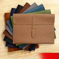 Porte-documents en cuir PU A4, enveloppe, sacoche avec boucle de sangle, logo personnalisé, porte-documents en cuir pour le bureau et les affaires