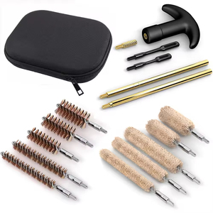 Kit de nettoyage 16 pièces avec tiges en laiton, brosses en bronze et serpillières en coton, dans un étui zippé pour l'entretien des équipements d'extérieur - Product Image 2