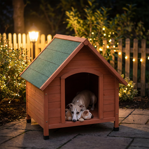 Casa para Perros de Madera Ecológica, Impermeable y Resistente al Viento para Perros Medianos/Grandes, Precio de Mayoreo Directo de Fábrica - Product Image 1