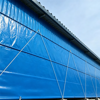 Bâches PVC enduites 100% polyester 500GSM imperméables, respirantes et anti-moisissures pour enclos de porcs, bovins et ovins, fermes d'élevage