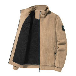 <span class=keywords><strong>Giacca</strong></span> Bomber Invernale da <span class=keywords><strong>Uomo</strong></span> in <span class=keywords><strong>Velluto</strong></span> <span class=keywords><strong>a</strong></span> <span class=keywords><strong>Coste</strong></span> di Alta Qualità OEM Personalizzata, Design Imbottito Caldo con Colletto alla Coreana e Logo Frontale all'Ingrosso - Product Image 3