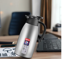 Kotak Hadiah Modern dari Baja Tahan Karat 304 Kapasitas Besar 2L Pot Kopi Selamat Datang Botol Air Panas Isolasi Vakum