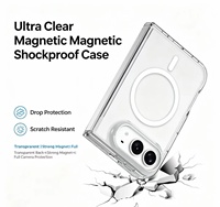 Coque de téléphone portable transparente avec attraction magnétique puissante N52 pour iPhone Duo, nouvelle