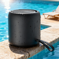Mini-enceinte portable F11 sans fil 3W, étanche IPX4, petite, pour extérieur, 1200mAh, autonomie 6 à 12h, TWS, radio FM avec dragonne