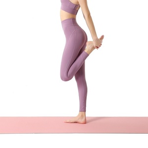Tapis de yoga TPE 6 mm d'épaisseur, absorbant les chocs, antidérapant, insonorisant, doux, rectangulaire élargi 183 cm, équipement de yoga pour filles, usage domestique, avec sac - Product Image 6