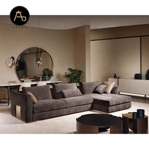 <span class=keywords><strong>Mobili</strong></span> personalizzati per la casa della villa divano di design italiano di lusso set da soggiorno divano in pelle a tre posti set di divani da soggiorno - Product Image 4
