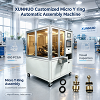 Machine d'assemblage automatique industrielle XUNNUO pour joints toriques en Y et micro-joints toriques, entraînée par moteur PLC et moteur électrique, 380V 60KW, 600 pièces/heure, <85dB
