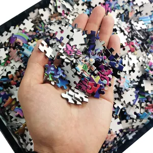 Grosir Cetakan Kustom 1000 2000 Buah Dewasa Jigsaw Puzzle Permainan Produsen Custom Jigsaw Puzzle