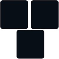 Tapis de souris de jeu ergonomique carré imperméable de qualité supérieure - Base en caoutchouc antidérapante 9x9 pouces (noir) - Tapis de bureau