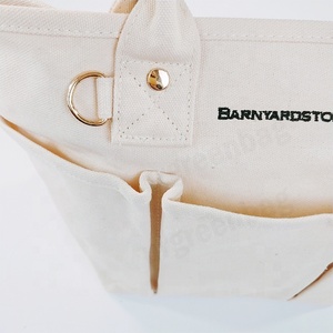 Hot Bán Biểu Tượng Tùy Chỉnh Xô Phong Cách Lớn Màu Trắng Bông Crossbody Vai Vải Tote Túi Dây Kéo Mới Thiết Kế Thời Trang Túi - Product Image 5