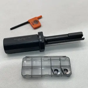 Suporte de ferramentas para broche de chaveiro de máquina de torno CNC com inserções de carboneto