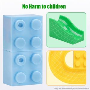 Bloques grandes de carreras de canicas para niños, 336 piezas, bloques de construcción compatibles, embudo, Tobogán, bloques, juguetes grandes para niños, regalo - Product Image 5