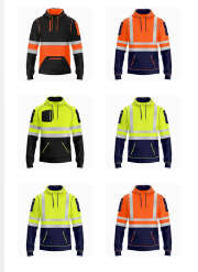 Men's Winter Construction Safety <b>Jackets</b> ANSI Class 2 EN ISO 20471 Certified Hi-Vis Reflective Waterproof Raincoat LED Flash - Product Image 6