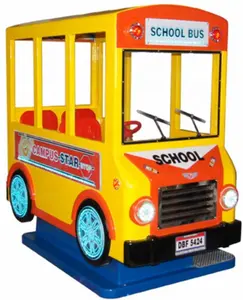 Kiddie Rides Coin Operated Children Ride On Car Kids School Bus Driving Cars Ride