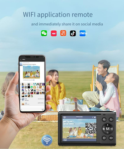 กล้อง DSLR vlogging สำหรับ YouTube มืออาชีพบันทึกภาพวิดีโอพร้อมการซูมกันน้ำดีไซน์18X การ์ด SD - Product Image 6