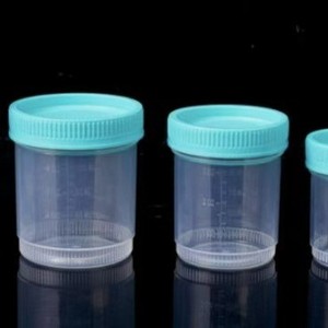 Weakened Sample Cup 250Ml Plastic Disposable Urine Collection Cup With Lid For Medical Use - Product Image 2