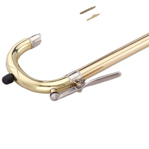 Trombones ténor en Sib, corps en laiton, finition laquée or, vente directe d'usine - Product Image 2