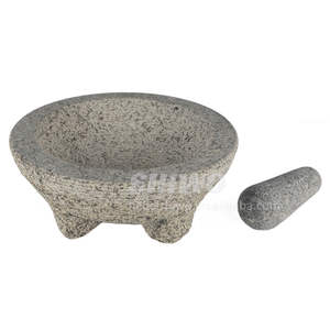 Mortero grande de servicio pesado y mortero de granito <span class=keywords><strong>Molcajete</strong></span> grande - Product Image 6