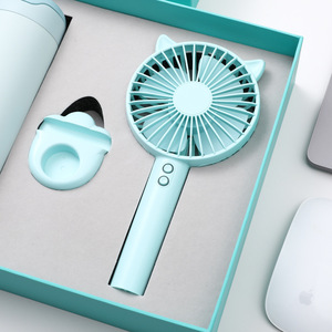 Set de Regalo en Oferta, Bienvenido Verano, Taza con Cierre de Alta Apariencia, Ventilador Pequeño, Creativo, Práctico, Personalizable con Logotipo - Product Image 2