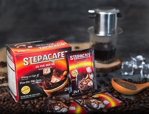 Steppa Cafe กล่องบรรจุกาแฟดำสำเร็จรูปแบบ1-in-1, กล่องบรรจุกาแฟดำสำเร็จรูปขนาด0.30กก. ผู้จำหน่ายจากเวียดนาม - Product Image 3