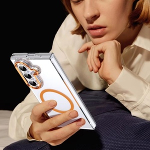 Funda Magnética Transparente de Lujo para Teléfono Samsung Z Fold 8 7 6 5 4 3 con Protector de Pantalla de Vidrio Frontal, Carcasa Rígida a Prueba de Golpes - Product Image 6