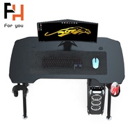 Nouveau bureau d'ordinateur de jeu à lumière LED table de jeu bureau de jeu pc