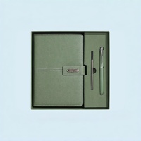 Coffret Cadeau d'Affaires Personnalisé A5 Haut de Gamme en Similicuir avec Batterie Externe, Lampe de Bureau et Carnets de Papeterie Élégants pour le Bureau