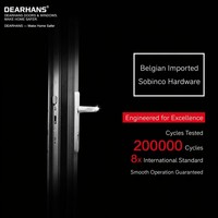 Fenêtre coulissante en aluminium à rupture de pont thermique, double vitrage Low-E, insonorisée, étanche, pour maison, villa, usine OEM/ODM
