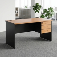 Meubles de bureau en bois personnalisables en usine, bureau d'ordinateur, petit bureau avec tiroirs, ensemble de table simple et moderne, possibilité de personnalisation