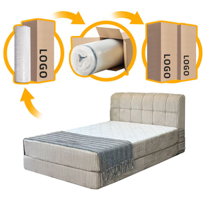 Child-friendly Modern King Queen Size Memory Foam Hybrid Boneless Couch <strong>Bed</strong> in a Box Vacuum Compressed Roll <strong>up</strong> <strong>Bed</strong> for Bedroom - Product Image 1