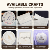 Étiquettes en papier texturé personnalisées, autocollants logo adhésifs pour emballages cadeaux et bouteilles