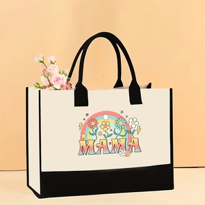 Ngày của mẹ Quà tặng Túi vải tùy chỉnh <span class=keywords><strong>Canvas</strong></span> Tote Túi cho công việc hàng ngày ngoài trời - Product Image 1
