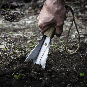 Paleta de mano multifunción portátil de acero inoxidable DIY, pala de supervivencia para excavación de vegetales salvajes al aire libre para jardinería - Product Image 3