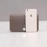 Dompet Panjang Wanita Kulit Asli Modis dengan Banyak Slot Kartu Kapasitas Besar Dompet Genggam OEM ODM