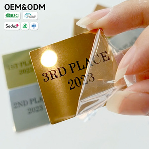 Trophée personnalisé pour événement, plaque en aluminium poli gravée au laser, nom personnalisé sur miroir adhésif - Product Image 4