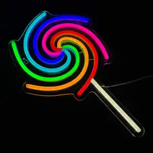 Logo Sign Lights Lighted Sign For Sale RGB Custom Acrylic Neon Flex Strip 12V Pink Purple Jacket Yellow Green Waterproof Red Led