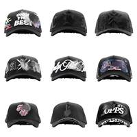Casquette de luxe en velours noir et daim, 5 panneaux, visière incurvée, ornements métalliques en cristal scintillant, croix argentée Saint Jude, style gothique, sportif, hip-hop
