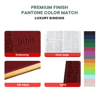 Technologie brevetée, couverture en cuir PU haute performance, impression de livres religieux, design robuste et compact, reliure gaufrée, Bibles sacrées