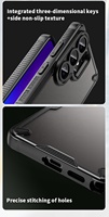 Coque arrière rigide antichoc en PC avec protection d'objectif, finition mate effet peau, style urbain, pour Samsung S26 Ultra/S25/S24 FE/S23/A17/A55/A57