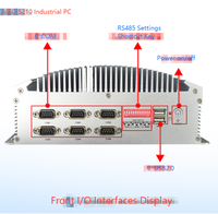 Mini PC Industrial EIP MFC-5210, 6 Puertos Seriales RS232/485, Intel J1900/3855U/I3-6100U, Doble LAN Gigabit, Windows 10, SSD