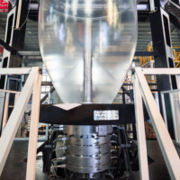 Automatische ABC Drielaagse Blaasfolie-extruder met laag energieverbruik, blaasfolielijn met gevisualiseerde gehele machinebesturing