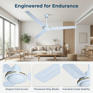Ventilateur de plafond électrique économique à grande vitesse de 56 pouces pour l'Afrique (Ghana, Nigéria, <span class=keywords><strong>Abidjan</strong></span>) et l'Amérique du Sud, avec des RPM élevées - Product Image 1