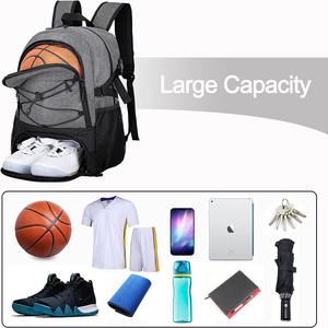 Sac à dos d'école gratuit, sac à dos de sport de plein air, sac à dos décontracté, sac à dos d'élite professionnel pour le basketball, le football, le soccer, l'équipe, sac à dos pour équipement - Product Image 3