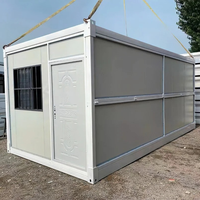 Conteneur pliable sur mesure de 20 pieds ou 40 pieds, entrepôt, atelier, restaurant, bar, café, kiosque de vente au détail, boutique éphémère, maison en acier pliable