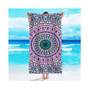 Популярное пляжное полотенце с логотипом, быстрая доставка, летнее Большое пляжное полотенце из микрофибры