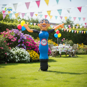 Globo Publicitario Inflable con Diseño <span class=keywords><strong>de</strong></span> Dibujos Animados <span class=keywords><strong>de</strong></span> <span class=keywords><strong>Abraham</strong></span> y Sara para Aniversario/Cumpleaños, Impresión UV - Product Image 1